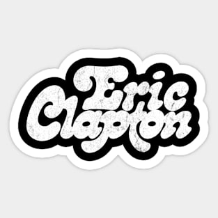 Eric Clapton / Retro Style Fan Art Design Sticker